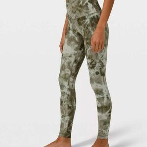 lululemon athletica Tie-Dye Leggings - Green and Brown